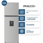 Heladera No Frost Philco PHNT324XDI Top Mount 324Lts Dispenser Inverter    